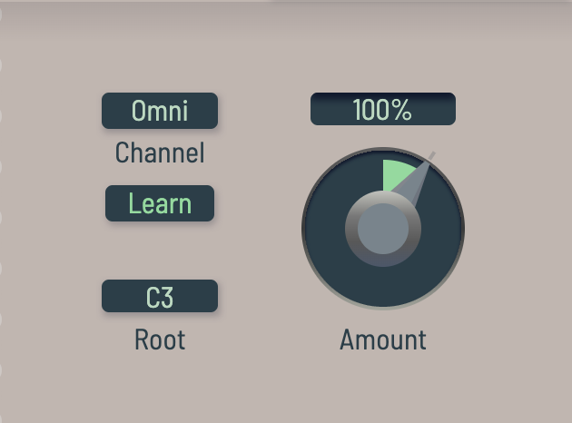 Key follow modulator